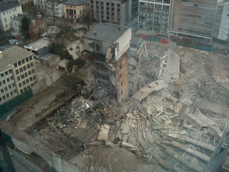 Demolition area